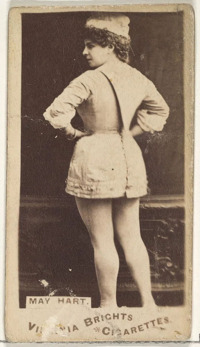 May Hart, from the Actors and Actresses series (N45, Type 1) for Virginia Brights Cigarettes — Allen & Ginter