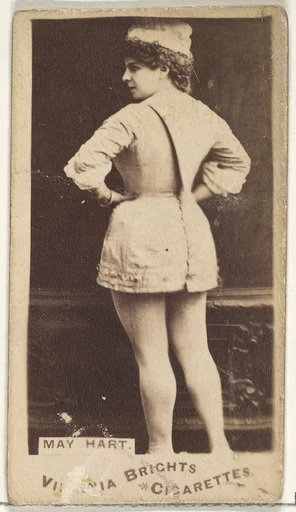 May Hart, from the Actors and Actresses series (N45, Type 1) for Virginia Brights Cigarettes