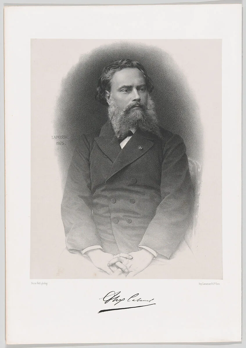 Portait de Alexandre Cabanel — Alexandre Cabanel|Pierre Petit|Jean-Baptiste Adolphe Lafosse|Lemercier & Cie.