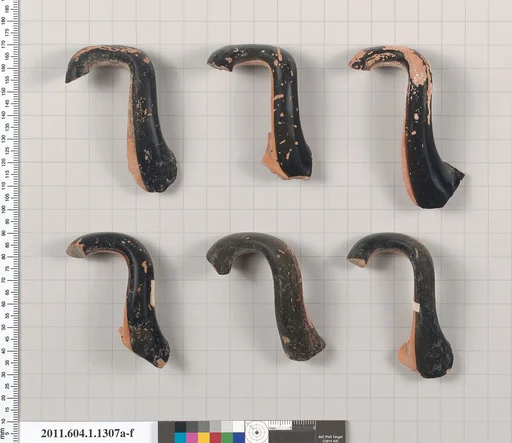Terracotta fragments of kylikes (drinking cups)