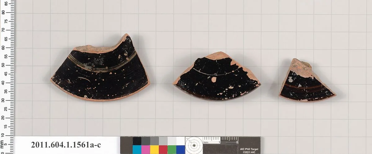 Terracotta fragments of kylikes (drinking cups) — Unknown