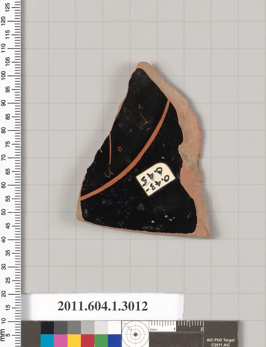 Terracotta fragment of a kylix (drinking cup) — Unknown