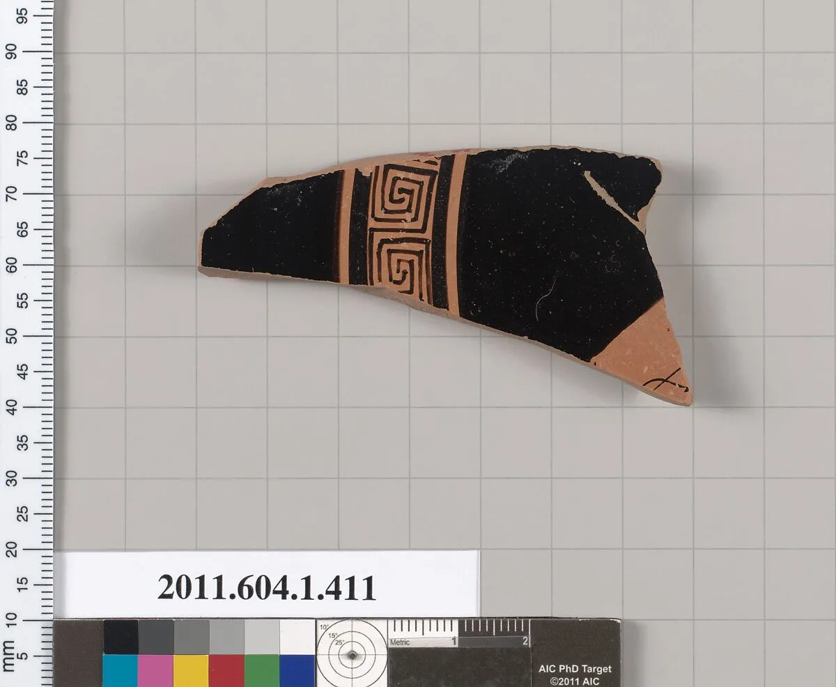 Terracotta fragment of a kylix (drinking cup) — Unknown