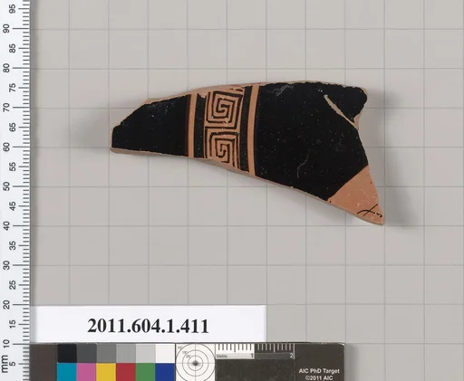 Terracotta fragment of a kylix (drinking cup)