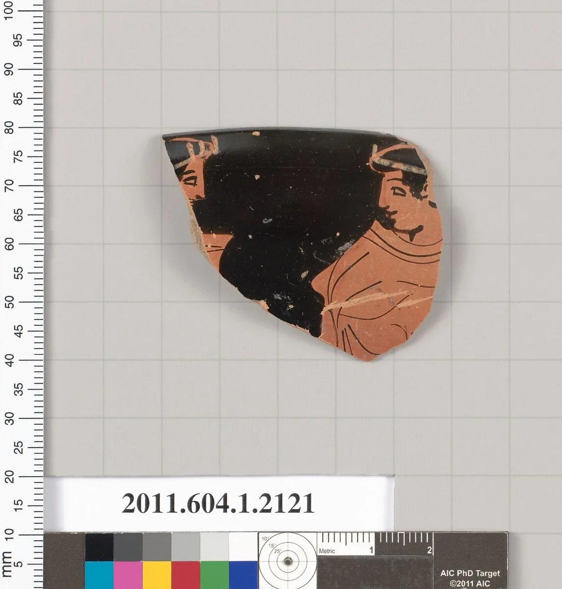 Terracotta rim fragment of a kylix (drinking cup) — Unknown