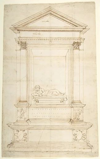 Design for a Wall Tomb.