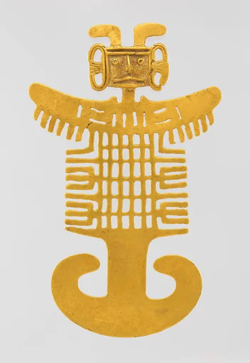 Costumed figure pendant