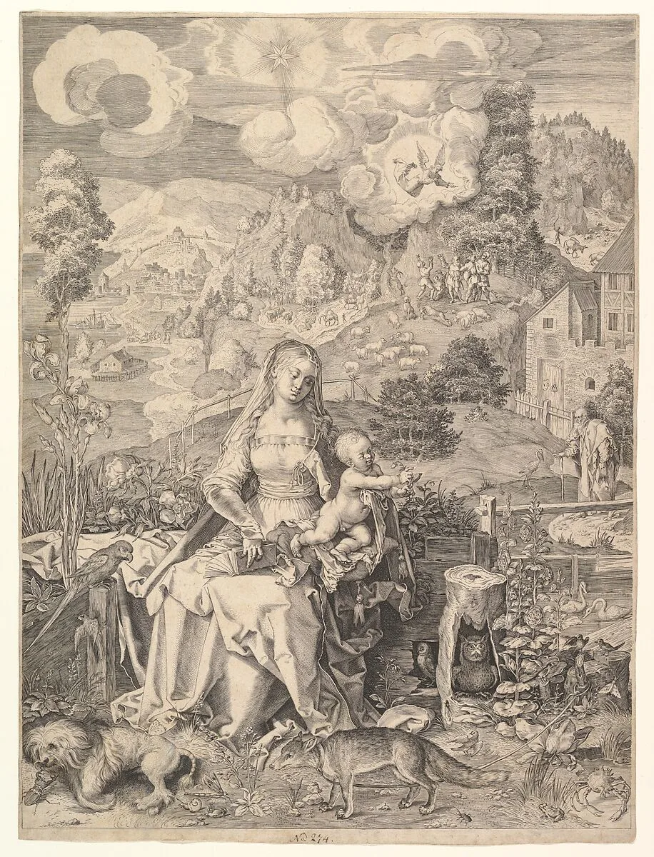 Virgin and Child in a Landscape — Aegidius Sadeler II|Albrecht Dürer