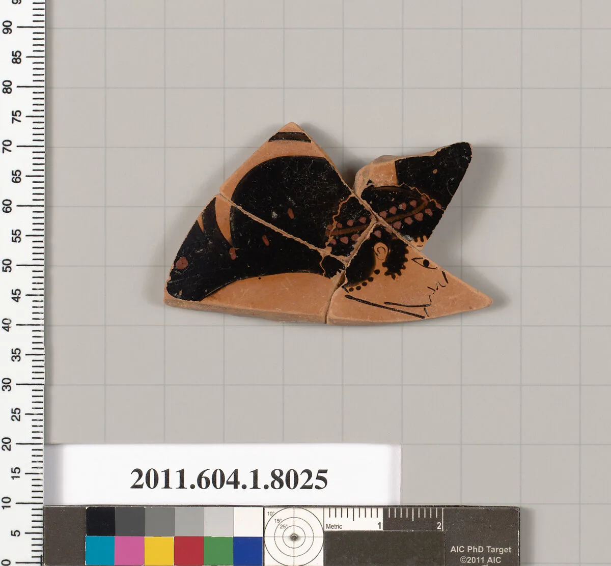 Terracotta fragment of a kylix (drinking cup) — Unknown