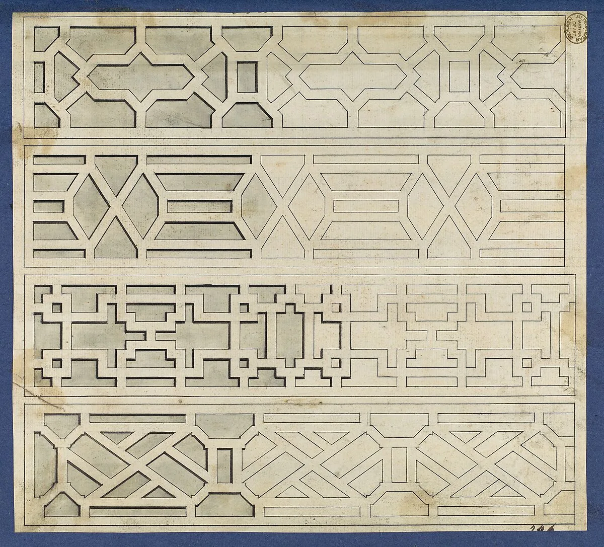 Frets, from Chippendale Drawings, Vol. II — Thomas Chippendale