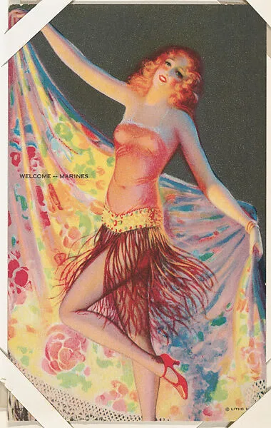 Welcome – Marines from All American Girls series (W424) — International Mutoscope Reel Company
