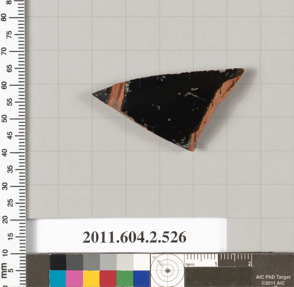 Terracotta fragment of a column-krater (bowl for mixing wine and water) — Unknown