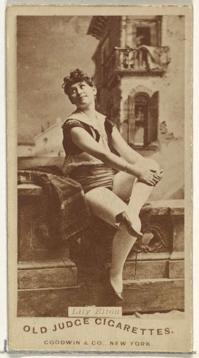 Lily Elton, from the Actors and Actresses series (N171) for Old Judge Cigarettes — Goodwin & Company