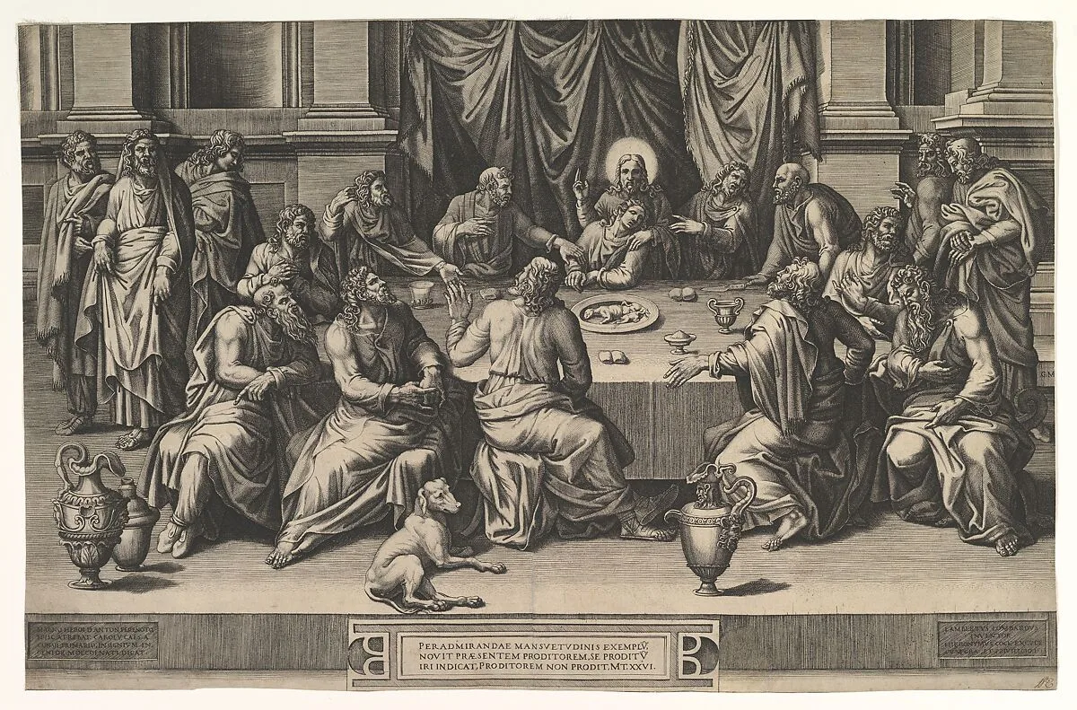 The Last Supper — Giorgio Ghisi|Lambert Lombard|Hieronymus Cock