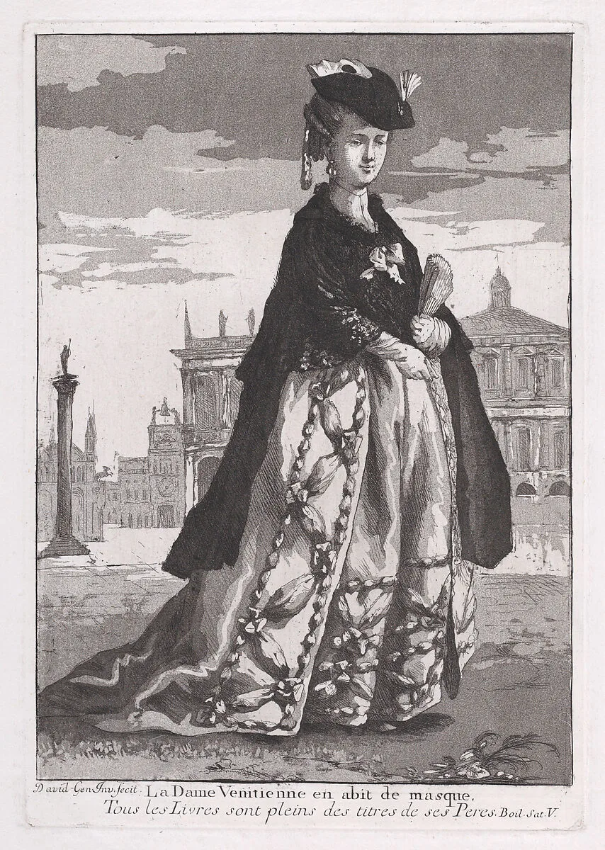 The Venetian Woman, from "Divers portraits" — Giovanni David