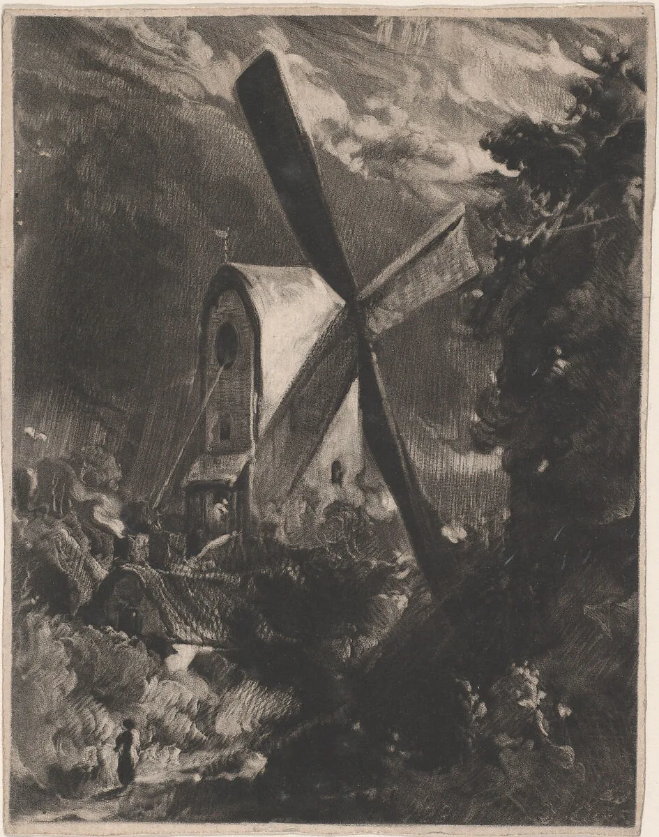 Mill Near Brighton — David Lucas|John Constable
