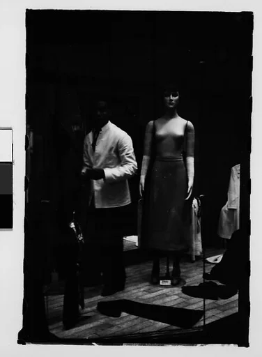 [Dresser and Mannequin in Store Window, New Orleans, Louisiana]