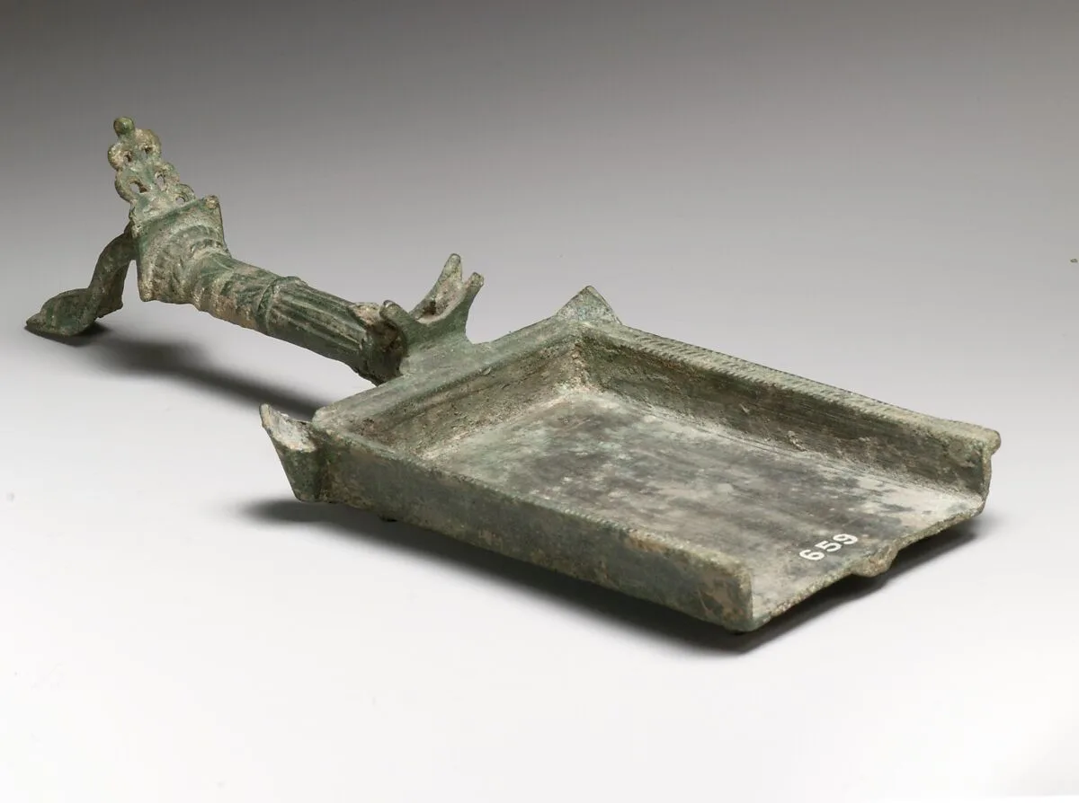 Bronze batillum (incense shovel) — Unknown