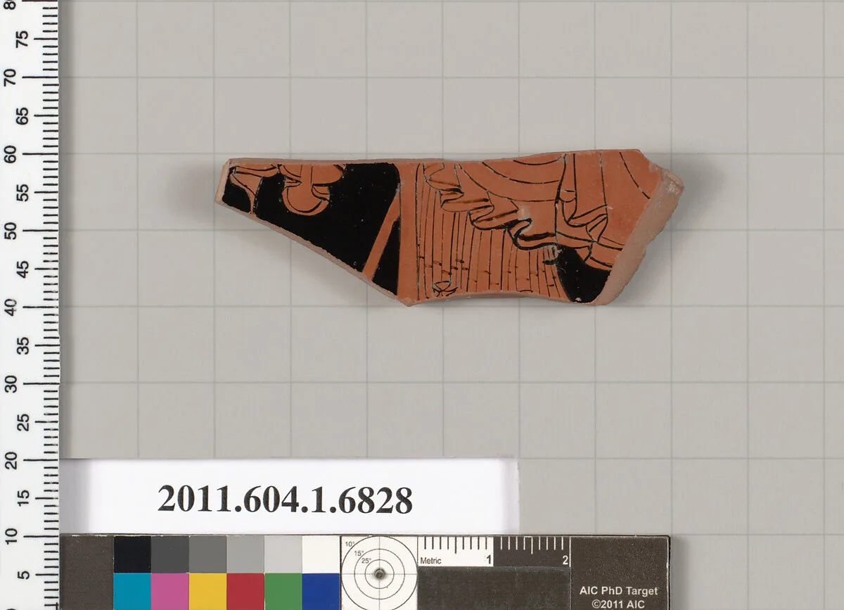 Terracotta fragment of a kylix (drinking cup) — Unknown