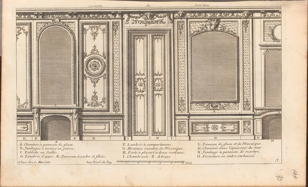 L'Architecture a La Mode ou sont les Nouveaux Dessins pour la Décoration des Bâtimens et Jardins — Nicolas Langlois|Jean Mariette|Pierre Mariette le fils