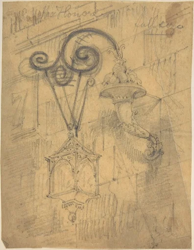 Metal Bracket Supporting a Street lamp, St. Honoré