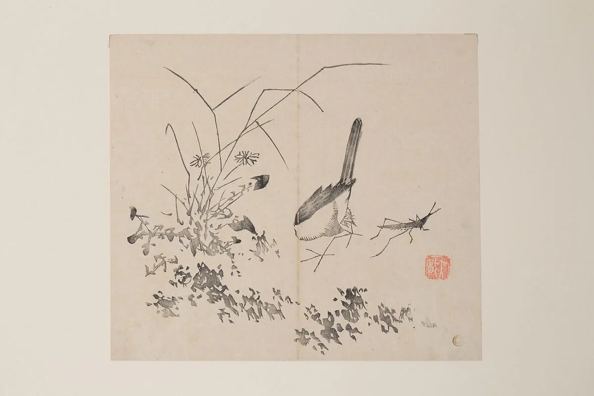 明 十竹齋書畫譜 四開|Leaf from the Ten Bamboo Studio Manual of Painting and Calligraphy — Unknown