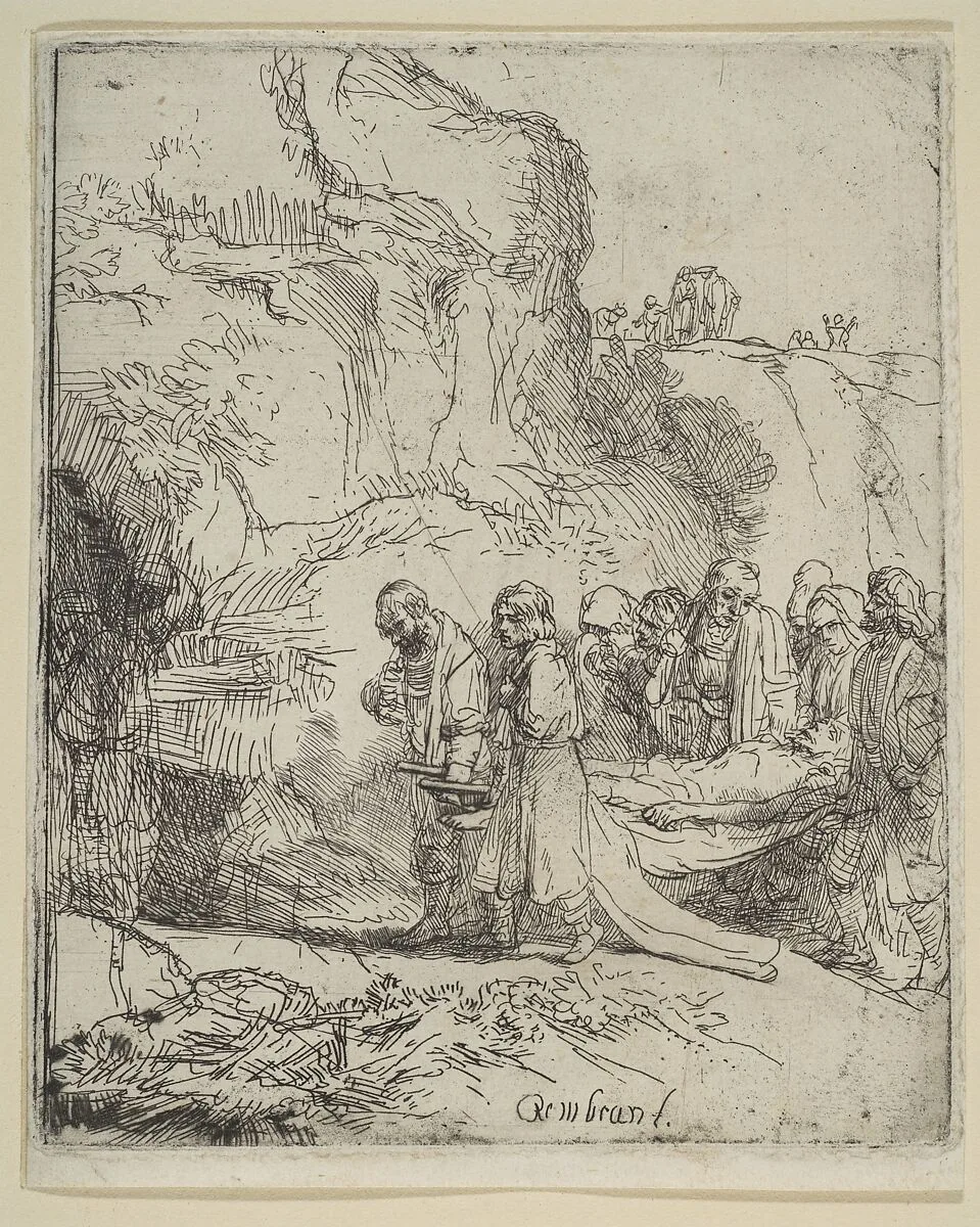 Christ Carried to the Tomb — Rembrandt (Rembrandt van Rijn)