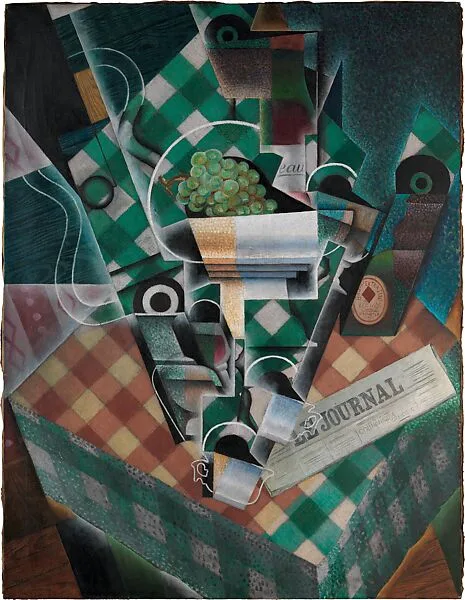 Still Life with Checked Tablecloth — Juan Gris