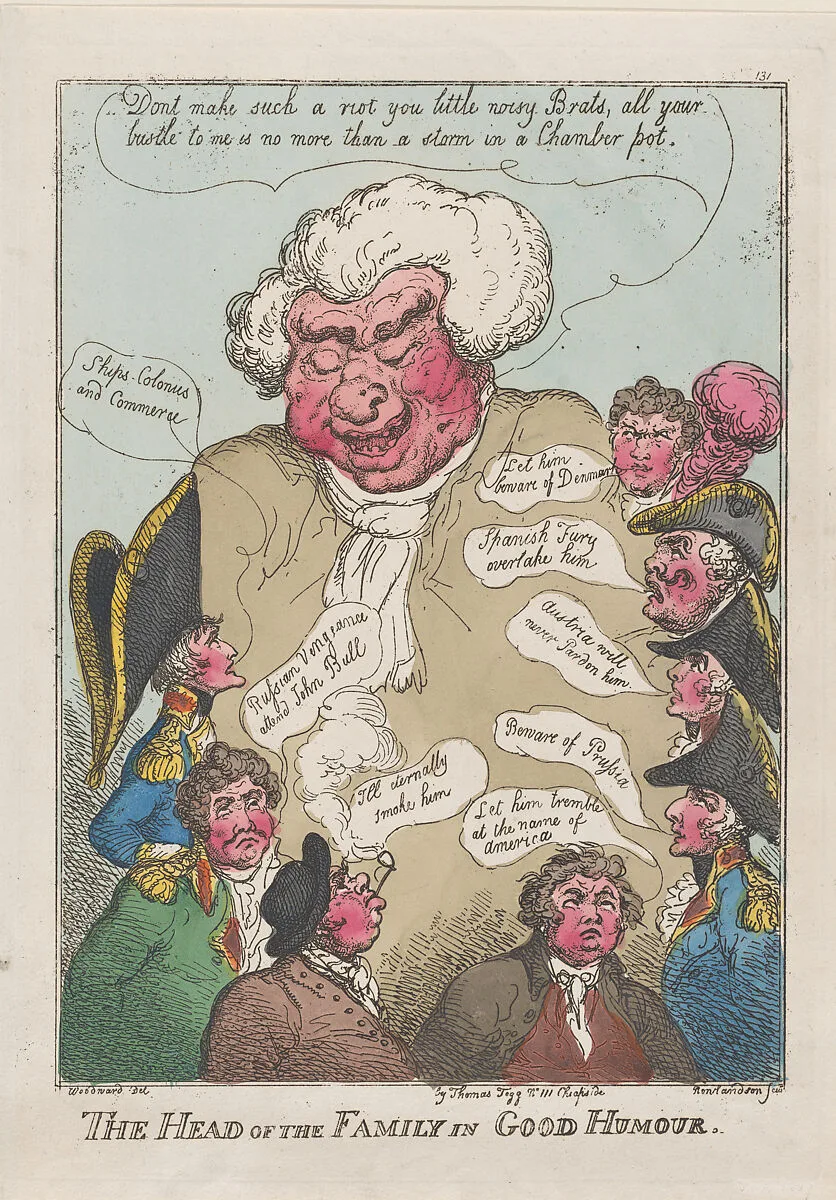 The Head of the Family in Good Humour — Thomas Tegg|Thomas Rowlandson|George Murgatroyd Woodward