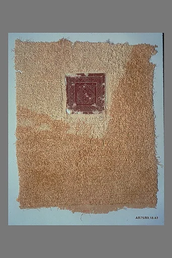 Fragment of a Cover or Blanket with Interlace Square