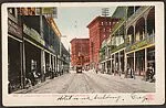 St. Charles Street and St. Charles Hotel, New Orleans, LA. — Unknown