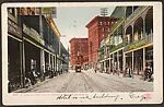 St. Charles Street and St. Charles Hotel, New Orleans, LA.