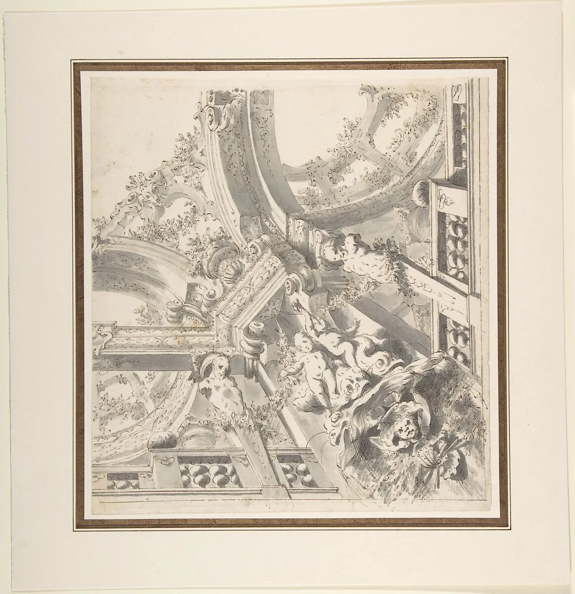 One Quarter Design for a Painted Ceiling — Mauro Antonio Tesi