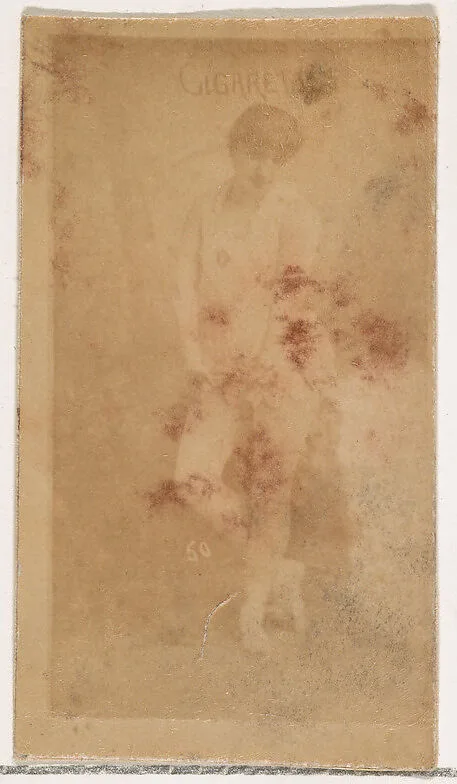 Card Number 60, from the Actors and Actresses series (N145-1) issued by Duke Sons & Co. to promote Cross Cut Cigarettes — W. Duke, Sons & Co.