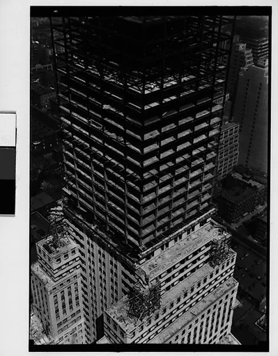 [Chrysler Building Construction Site, From Roof of Chanin Building, New York City]