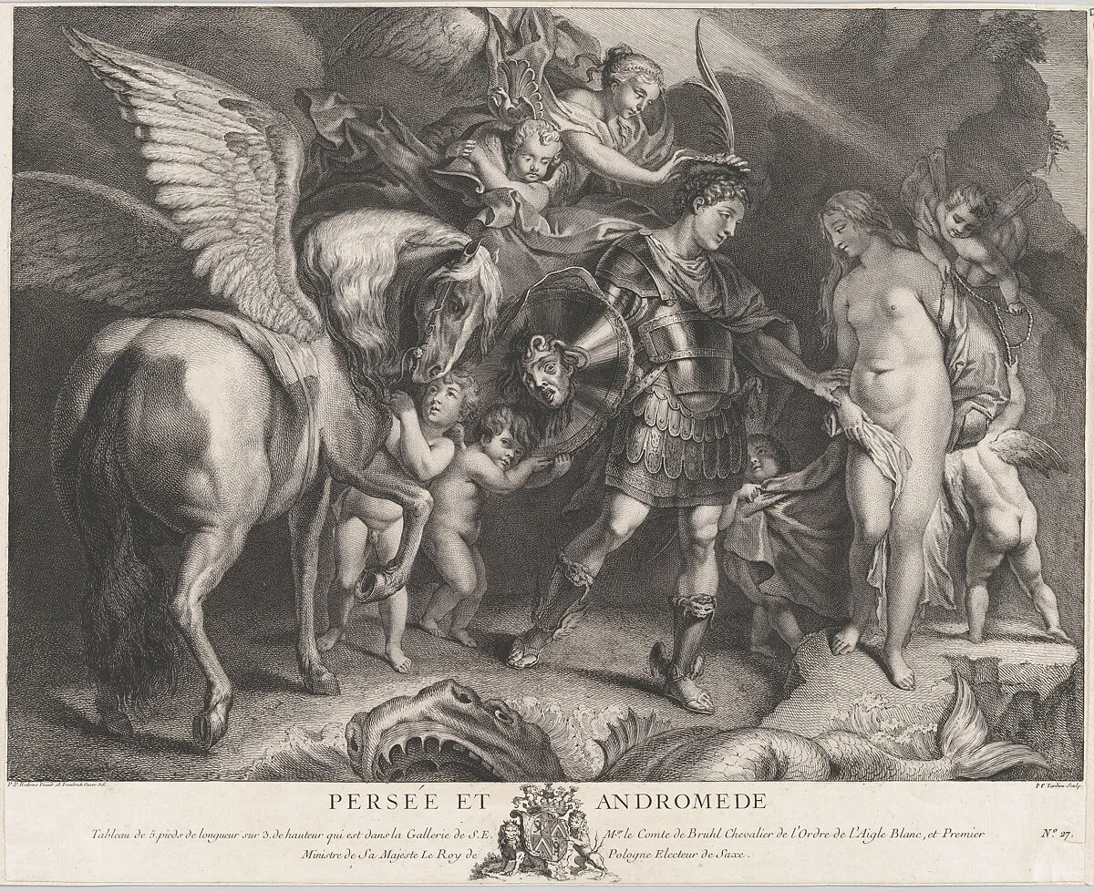 Perseus and Andromeda — Adam Friedrich Oeser|Pierre François Tardieu|Peter Paul Rubens