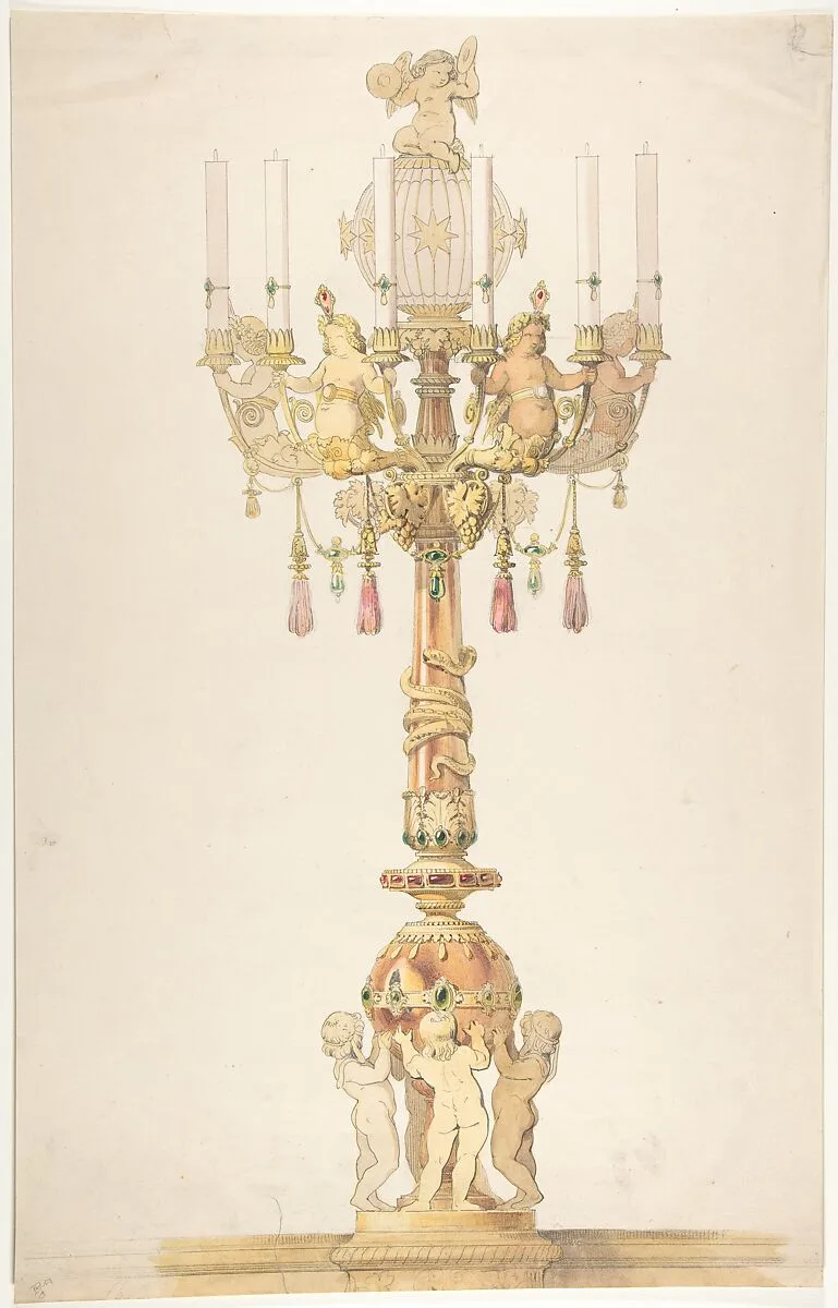 Design for a Candelabra — Aimé Chenavard