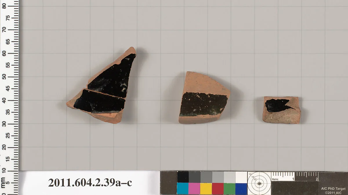 Terracotta fragments of a psykter (vase for cooling wine) — Unknown