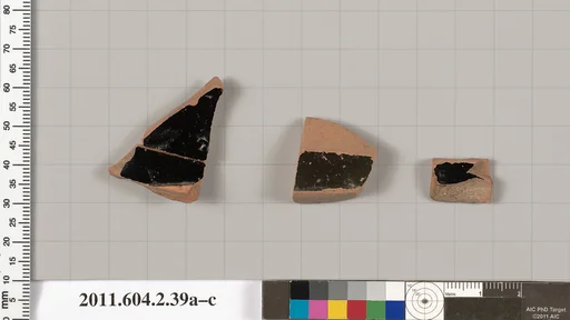 Terracotta fragments of a psykter (vase for cooling wine)