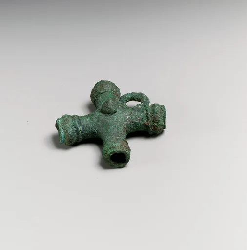 Fragments of a cart or chariot, crossed cylinders