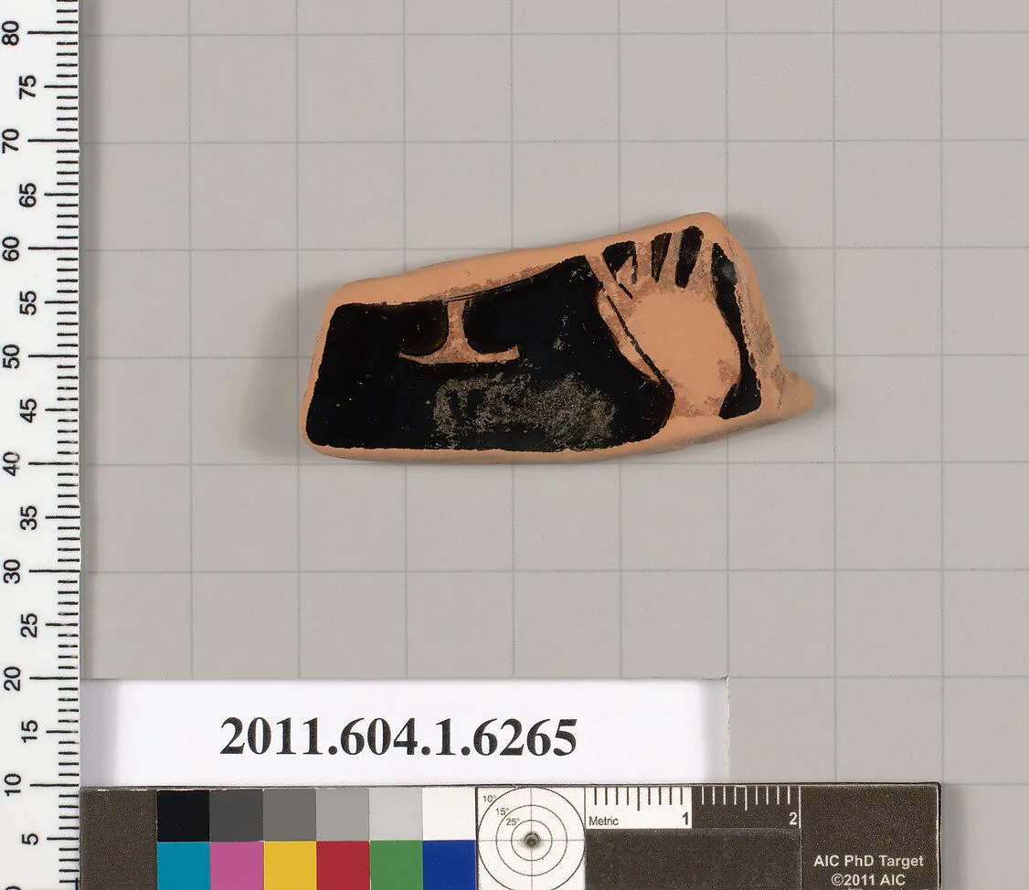Terracotta fragment of a kylix (drinking cup) — Unknown