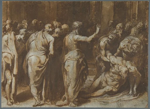 Saint Paul Restoring Eutychus to Life