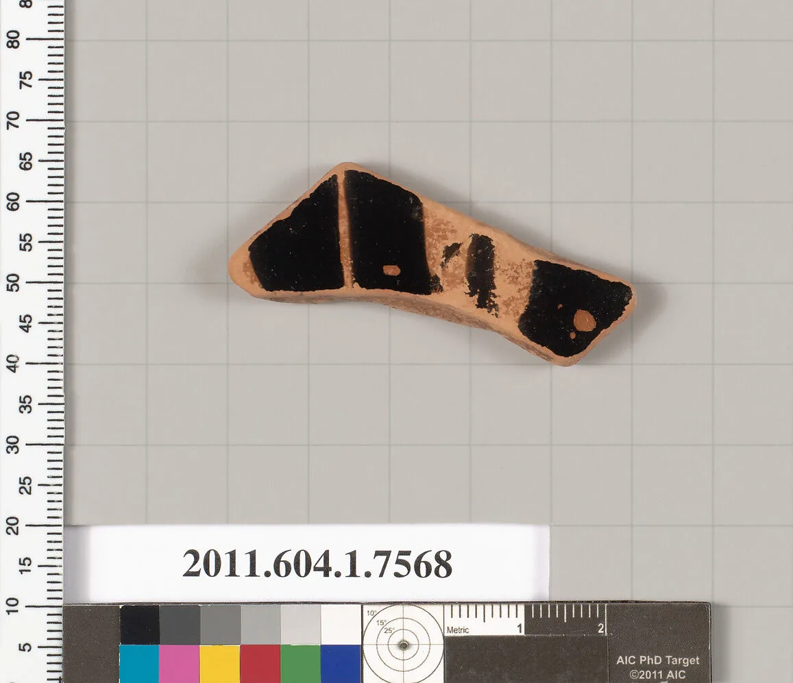 Terracotta fragment of a kylix (drinking cup) — Unknown