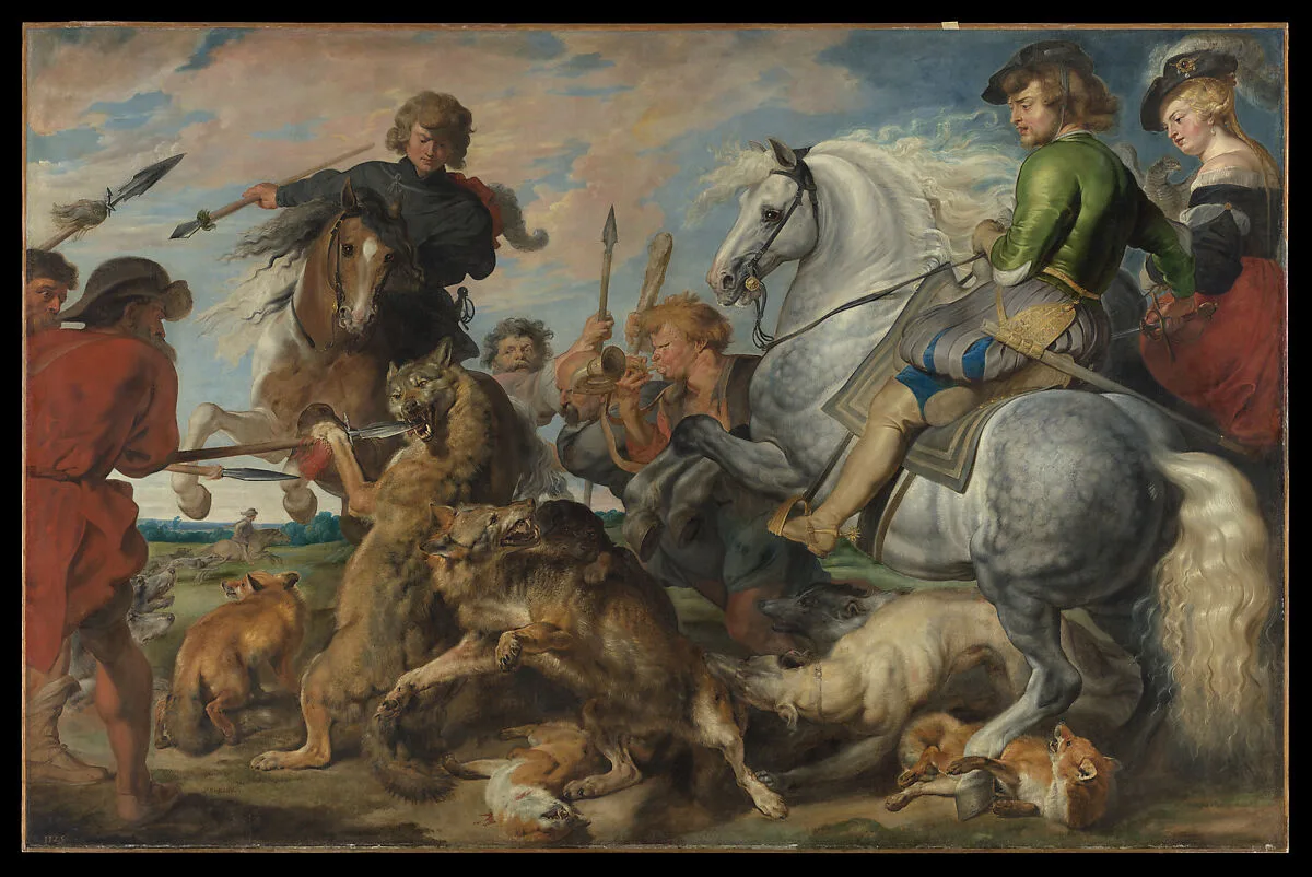 Wolf and Fox Hunt — Peter Paul Rubens