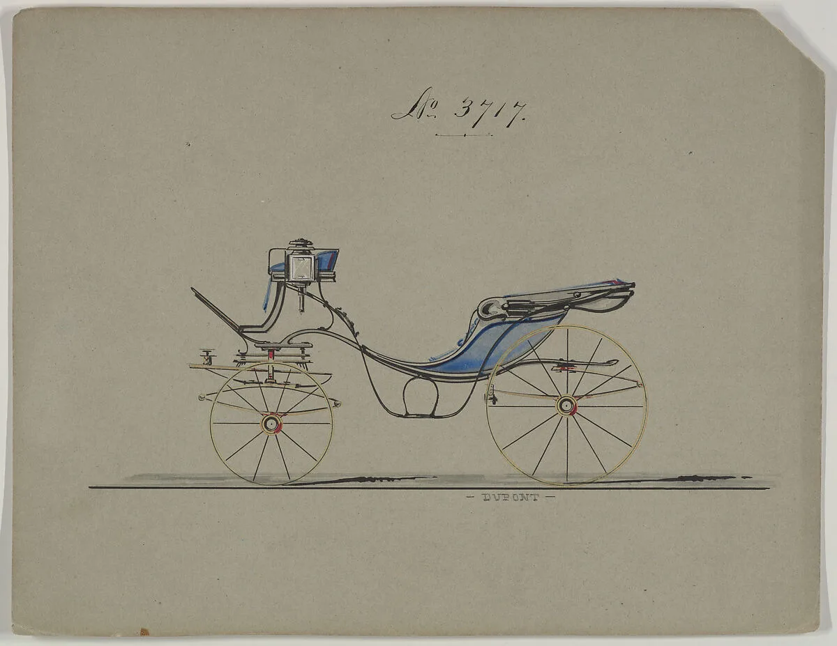 Design for Cabriolet or Victoria, no. 3717 — Brewster & Co.