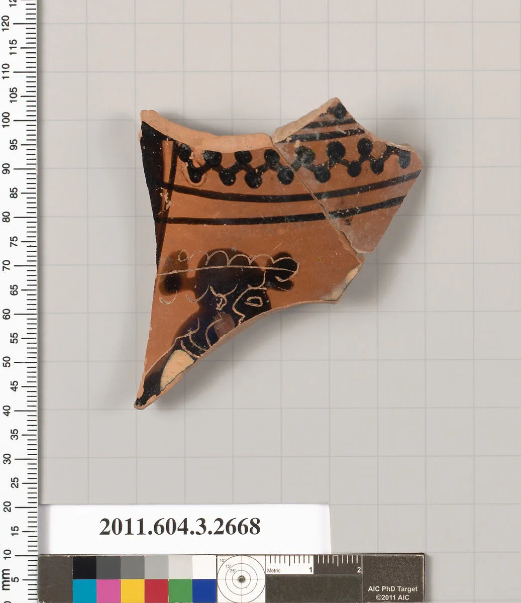 Terracotta fragment of an olpe (jug) — Unknown
