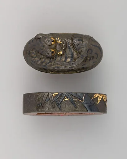 Sword-Hilt Collar and Pommel (Fuchigashira)