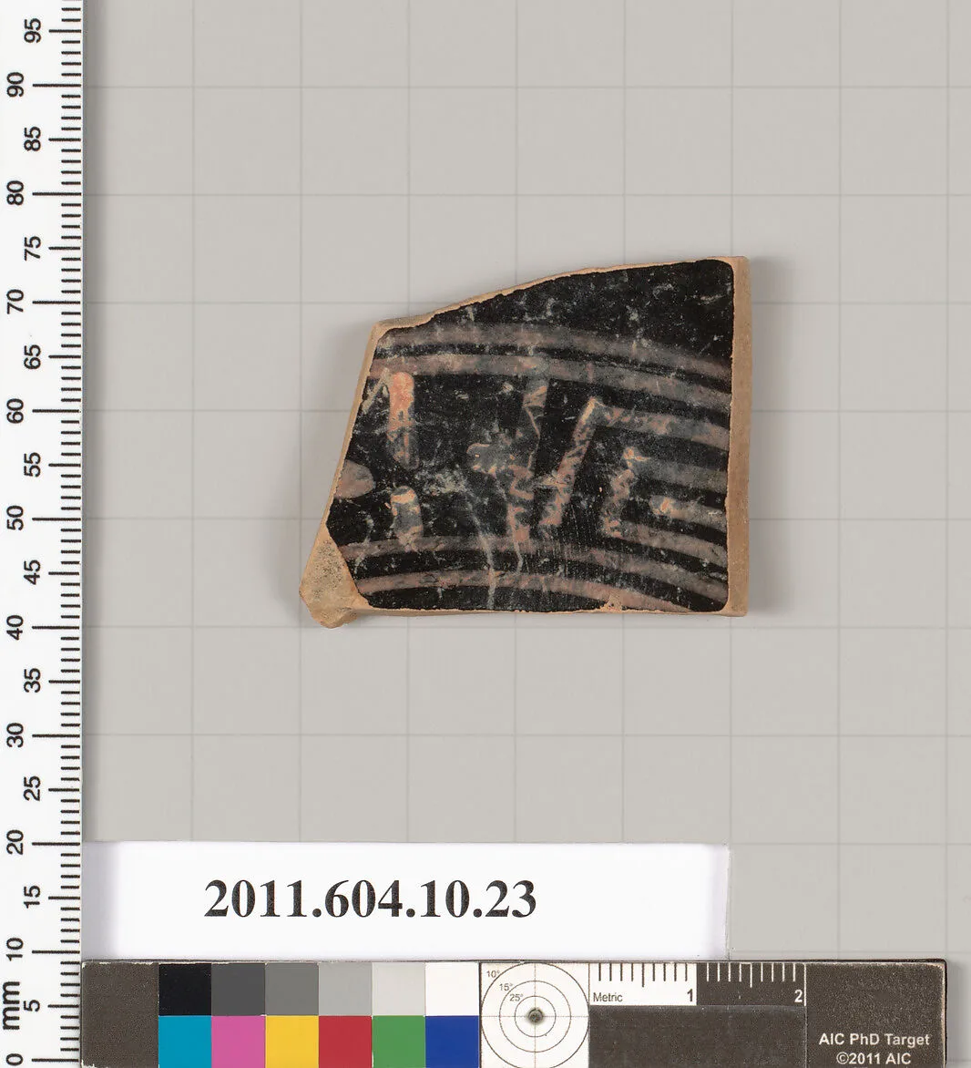 Terracotta fragment of a kylix (drinking cup) — Unknown