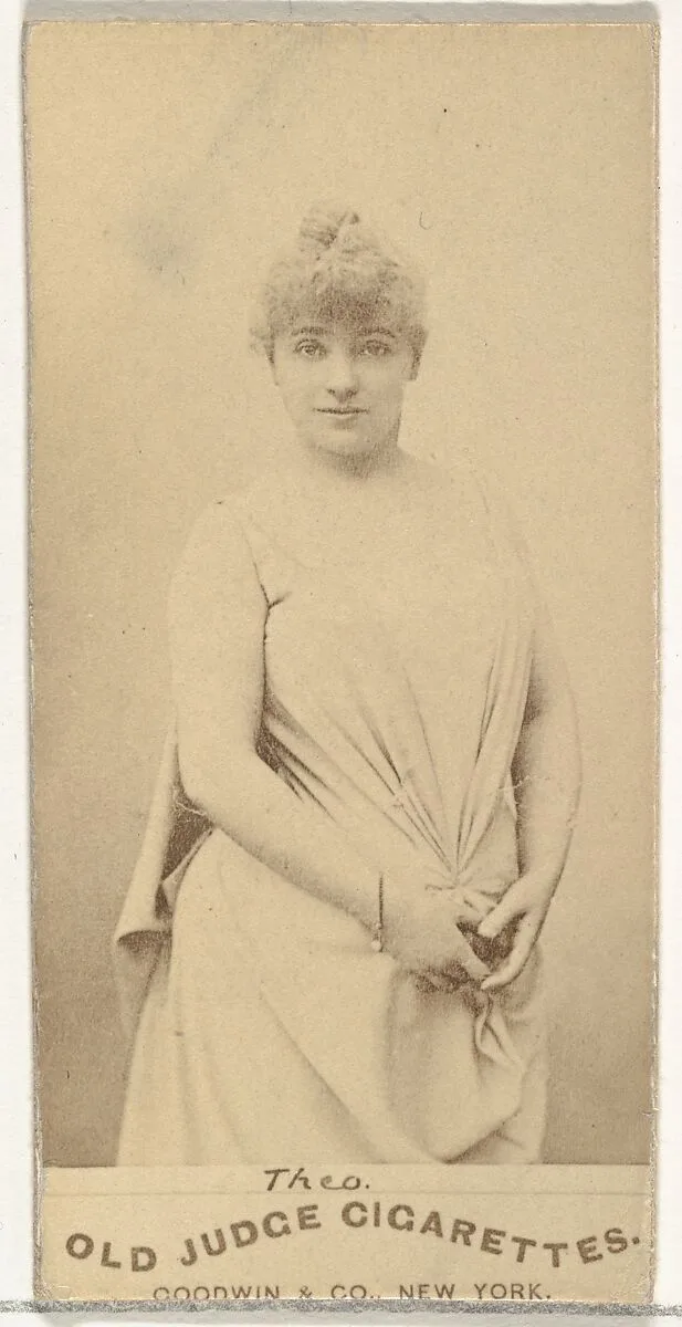 Mlle. Theo, Paris, from the Actors and Actresses series (N171) for Old Judge Cigarettes — Goodwin & Company
