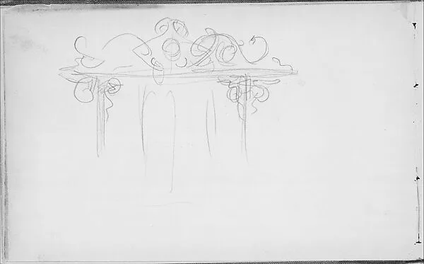 Architectural Ornament (from Sketchbook of Javanese Dancers) — John Singer Sargent